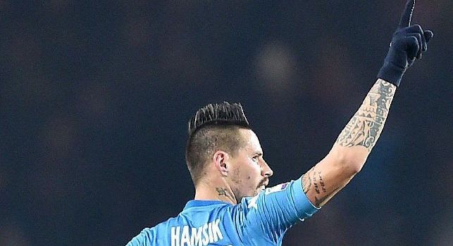 Hamsik esulta dopo il gol al Torino