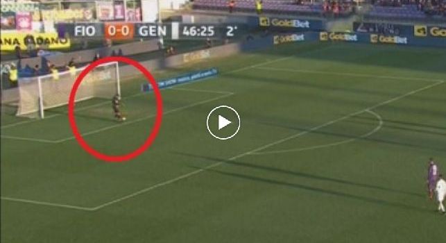Un calabrone minaccia Perin e lui lancia via il pallone: curioso episodio in Fiorentina-Genoa [VIDEO]