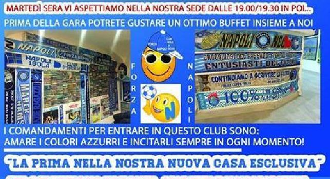 Domani l'inaugurazione della nuova sede del Club Napoli Isola d'Ischia