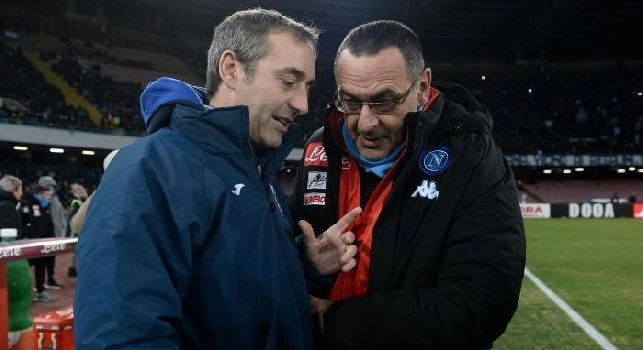 Samp, Giampaolo: Io al posto di Sarri l'anno prossimo? Napoli &egrave; di mille colori come cantava Pino, io non c'entro nulla