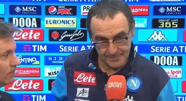 Sarri a Premium: L'obiettivo primario resta la qualificazione in Champions. Politano? Era un'alternativa, poi sentendo Marotta abbiamo fatto un passo indietro...