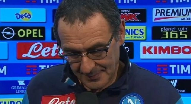 Sarri a Sky: Assurdo prendere il terzo gol, sono molto deluso dalla squadra. Non abbiamo onorato la maglia, è una sconfitta preoccupante [VIDEO]