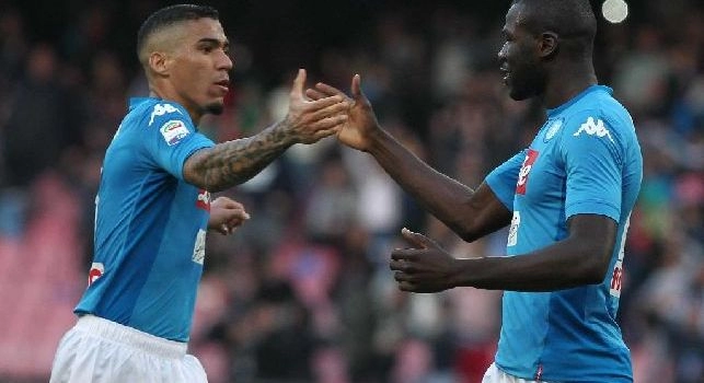 Allan e Koulibaly, calciatori della SSC Napoli