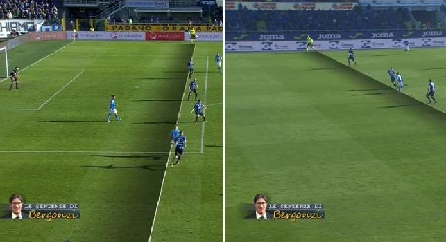 Mediaset, la moviola di Bergonzi: Gol di Mertens irregolare, era oltre la linea. Quello di Hamsik era buono [FOTO]