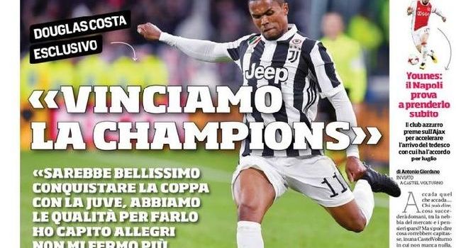 Corriere dello Sport, la prima pagina: Younes, il Napoli prova a prenderlo subito [FOTO]