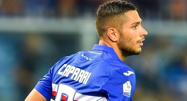 Gianluca Caprari con la maglia della Sampdoria