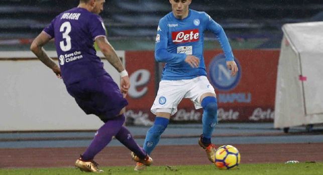 Callejon in azione contro la Fiorentina