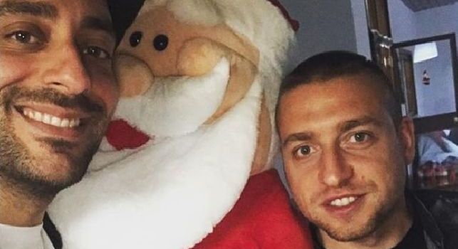 'Decibel' Bellini saluta Giaccherini: Manu, ci mancherai: in bocca al lupo!. Poi scherza con la moglie [FOTO]