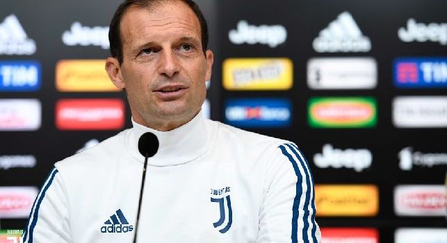 Massimiliano Allegri, allenatore della Juventus, in conferenza stampa