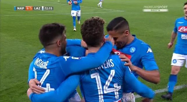 5 passaggi a velocità disumana, Lazio in bambola: il gol mostruoso di Mertens è uno spot per il calcio! [VIDEO]