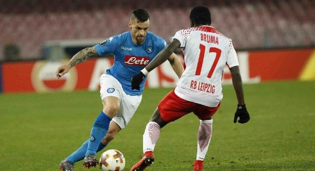 Bruma gela il San Paolo e fa 1-2: il Lipsia rimonta gli azzurri