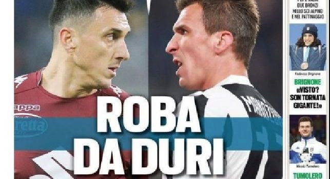 Prima Pagina TuttoSport: Una coppa indigesta, questo non è Napoli [FOTO]