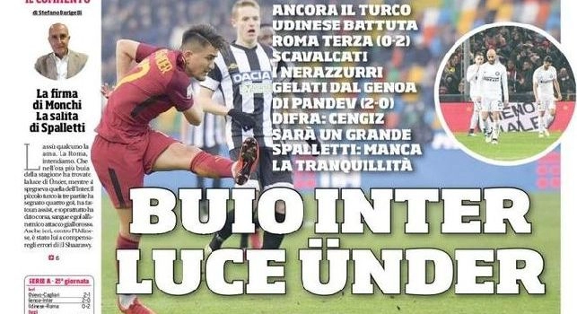 Prima pagina CorSport: Napoli da record: mai nove vittorie di fila in A! [FOTO]