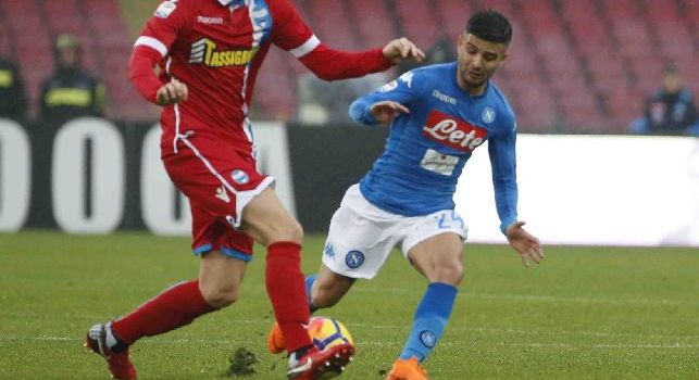 Insigne in azione contro la SPAL