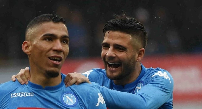 Allan esulta con Insigne
