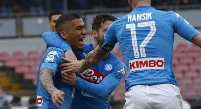 Allan, Mertens ed Hamsik al San Paolo