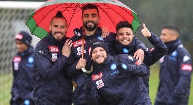 Pioggia in allenamento