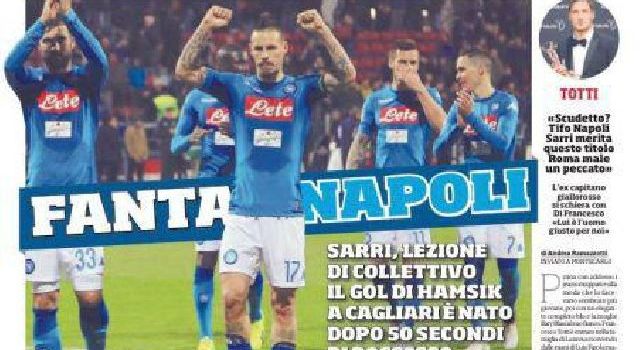 Corriere dello Sport, in prima pagina: Fanta Napoli. Sarri, lezione di collettivo [FOTO]
