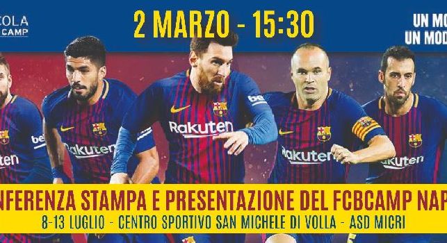 Campus ufficiale del Barcellona a Volla, unica tappa in Sud Italia: tutte le info