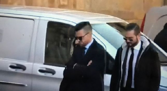 Christian Maggio ed Edo De Laurentiis al funerale di Davide Astori