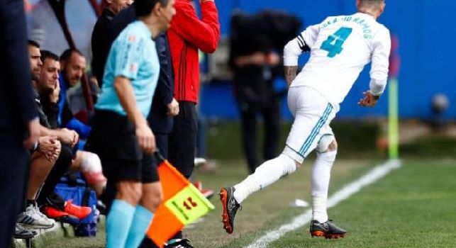 Eibar-Real Madrid, Sergio Ramos scappa in bagno e lascia la squadra in 10 uomini per 5 minuti [VIDEO]