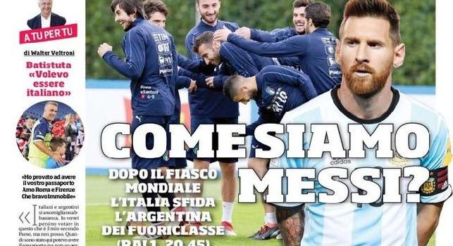 Corriere dello Sport, la prima pagina: Cooperativa Sarri, quindici giocatori in gol