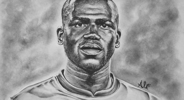 Bellissimo omaggio a Koulibaly, ritratto fantastico per il difensore azzurro [FOTO]