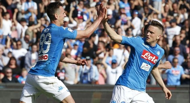 Napoli, la radio ufficiale – Milik e Zielinski hanno deciso di allenarsi già oggi anche se non era previsto