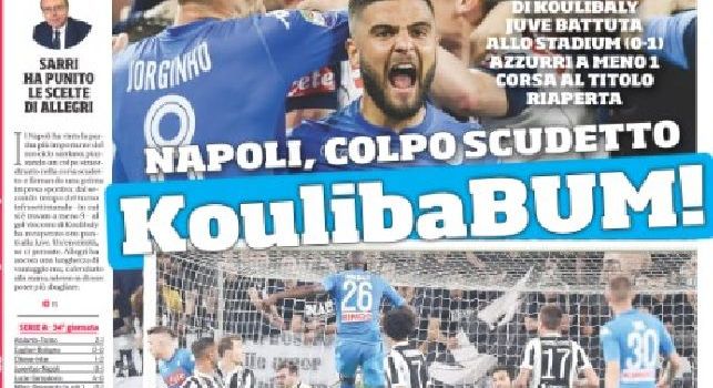 La prima pagina del Corriere dello Sport titola: KoulibaBUM! [FOTO]