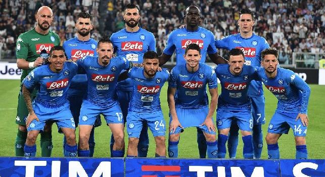 Napoli schierato in Juventus - Napoli, Serie A