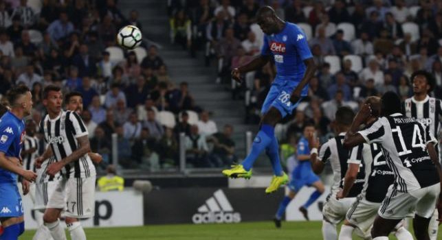 Gol di Kalidou Koulibaly in Juventus - Napoli