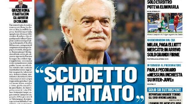 La prima pagina di Tuttosport
