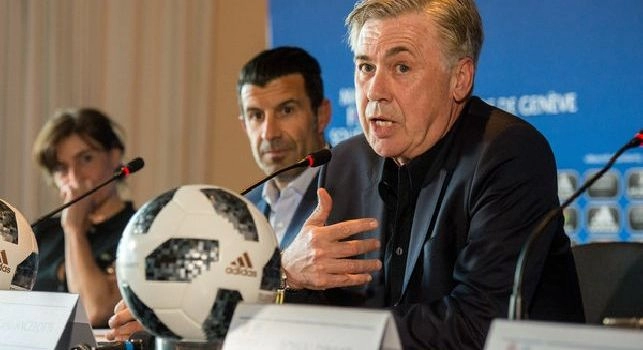 Carlo Ancelotti in conferenza stampa