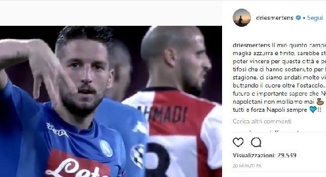 Mertens da brividi, si conferma in azzurro: Scudetto? Per il futuro noi napoletani non molliamo mai! [VIDEO]