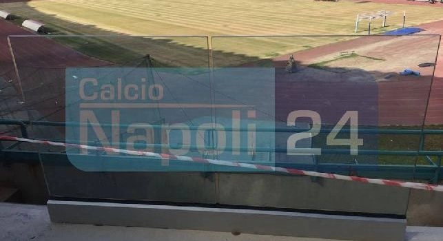 Stadio San Paolo, terreno di gioco e balauestre