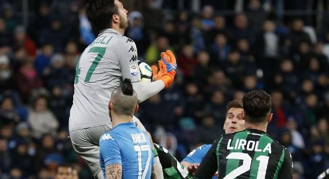 Andrea Consigli con la maglia del Sassuolo