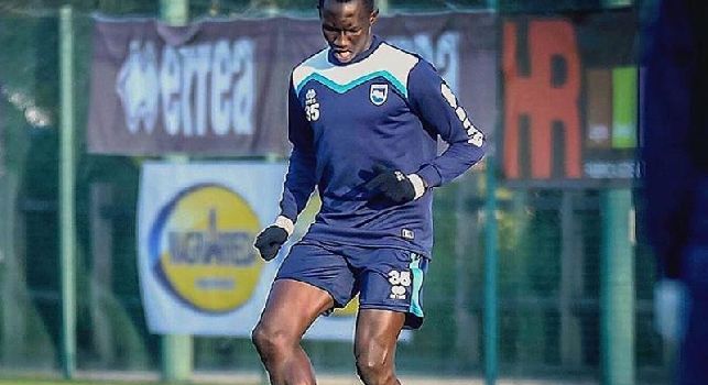 Elimane Kanoute con la maglia del Pescara