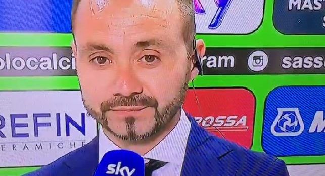 Sassuolo, sentite De Zerbi: CR7-Juve? No, la cosa positiva è che Sarri sia andato via dalla Serie A [VIDEO]