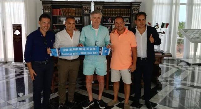 Club Napoli Capri, il vice presidente: Ci sono venuti a trovare ADL e Ancelotti, al mister regalati due portafortuna