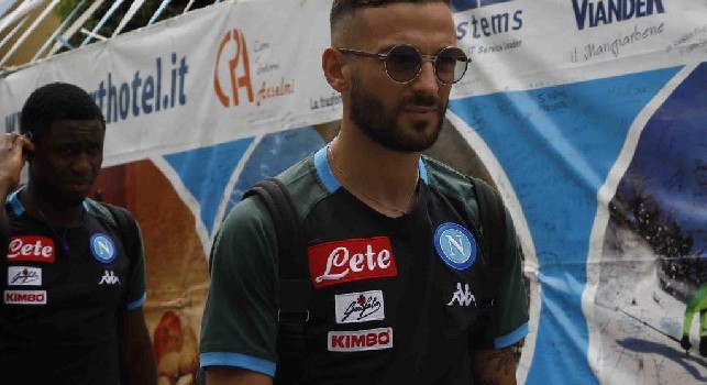 Roberto Insigne in ritiro a Dimaro - Folgarida con la maglia della SSC Napoli