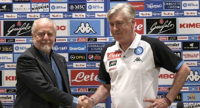 Carlo Ancelotti e Aurelio De Laurentiis