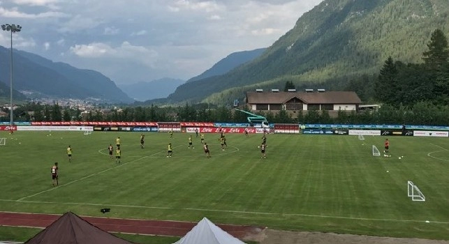 Dimaro, pomeriggio giorno 3: partita con 3 mini-porte, subito in gol Vinicius Morais! Tridente Callejon-Inglese-Verdi