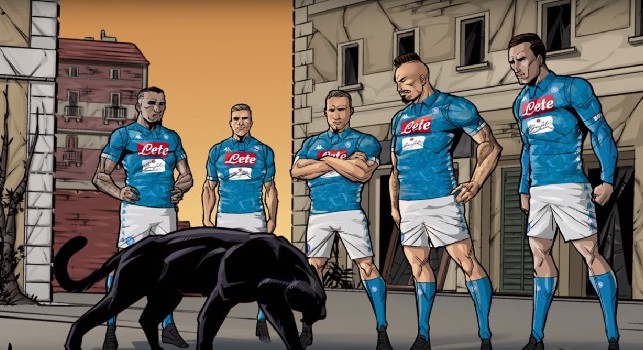 Nuova maglia 2018-19, la clip di presentazione è fantastica: la SSC Napoli diventa un fumetto [VIDEO]