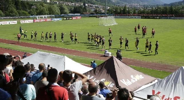 Il Napoli si allena a Dimaro-Folgarida