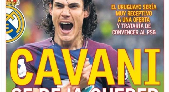 AS - Cavani apre al trasferimento al Real Madrid, 14 milioni all'anno al Matador [FOTO]