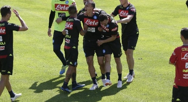 Dimaro, seduta mattutina breve: Diawara in gruppo, Mario Rui sulla cyclette! Callejon negli spogliatoi prima di tutti, Meret toglie il gesso