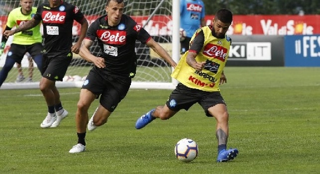 Il Napoli si allena sul Comunale di Carciato