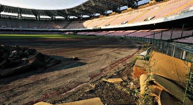 Stadio San Paolo di Napoli a Fuorigrotta, lavori in corso