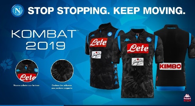 Kombat 2019, la seconda maglia della SSC Napoli