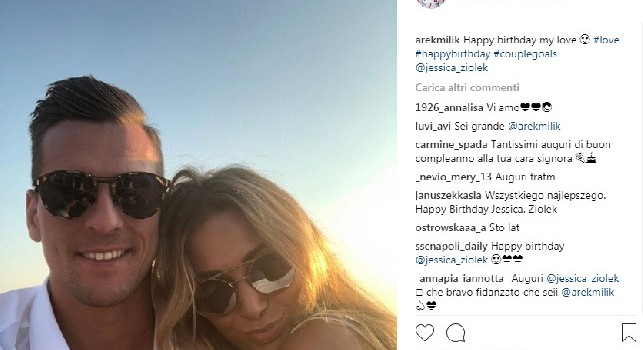 Buon compleanno amore mio: Milik celebra la sua compagna sui social, è il giorno del suo compleanno! [FOTO]